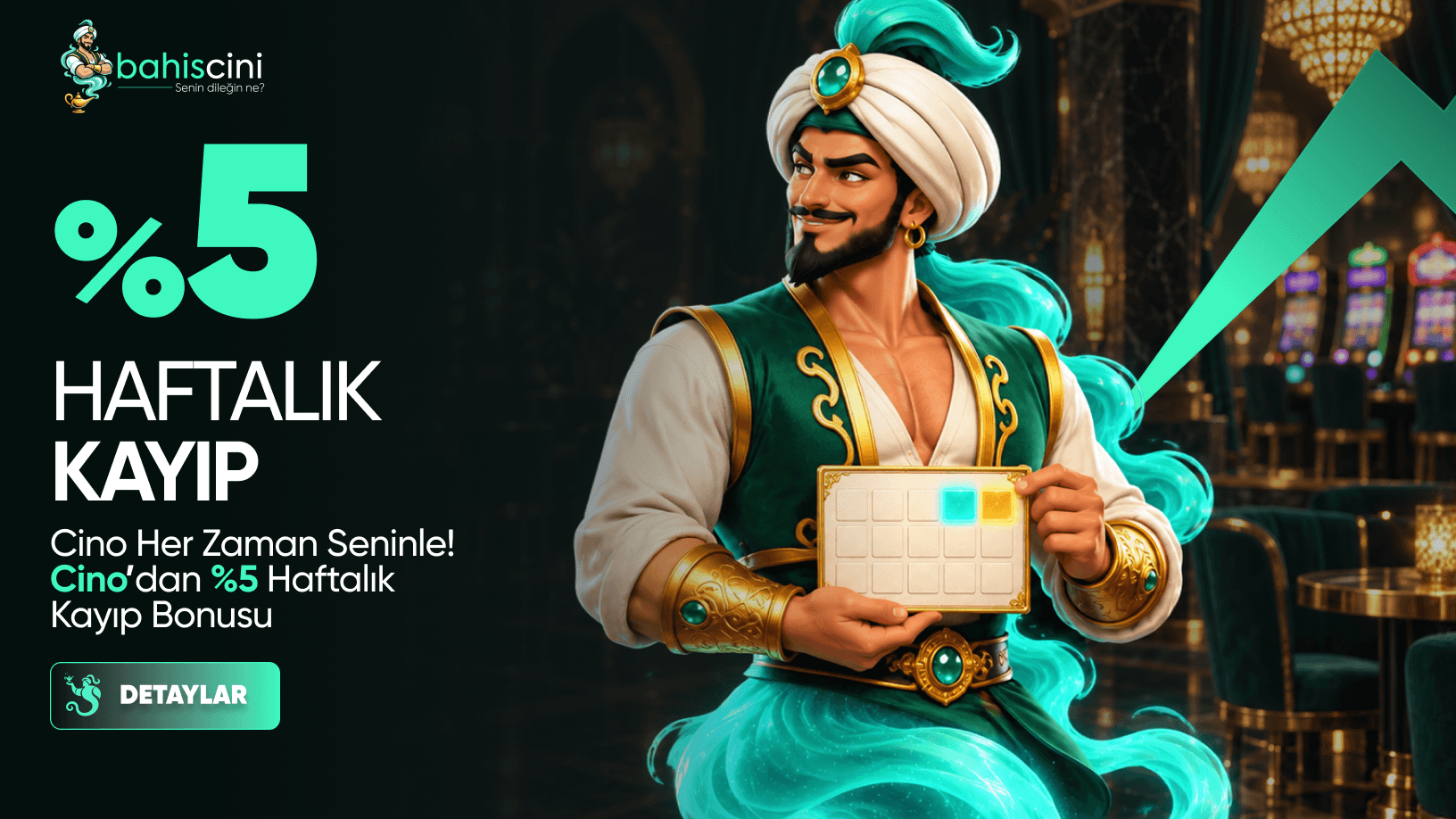 %5 Haftalık Kayıp Bonusu